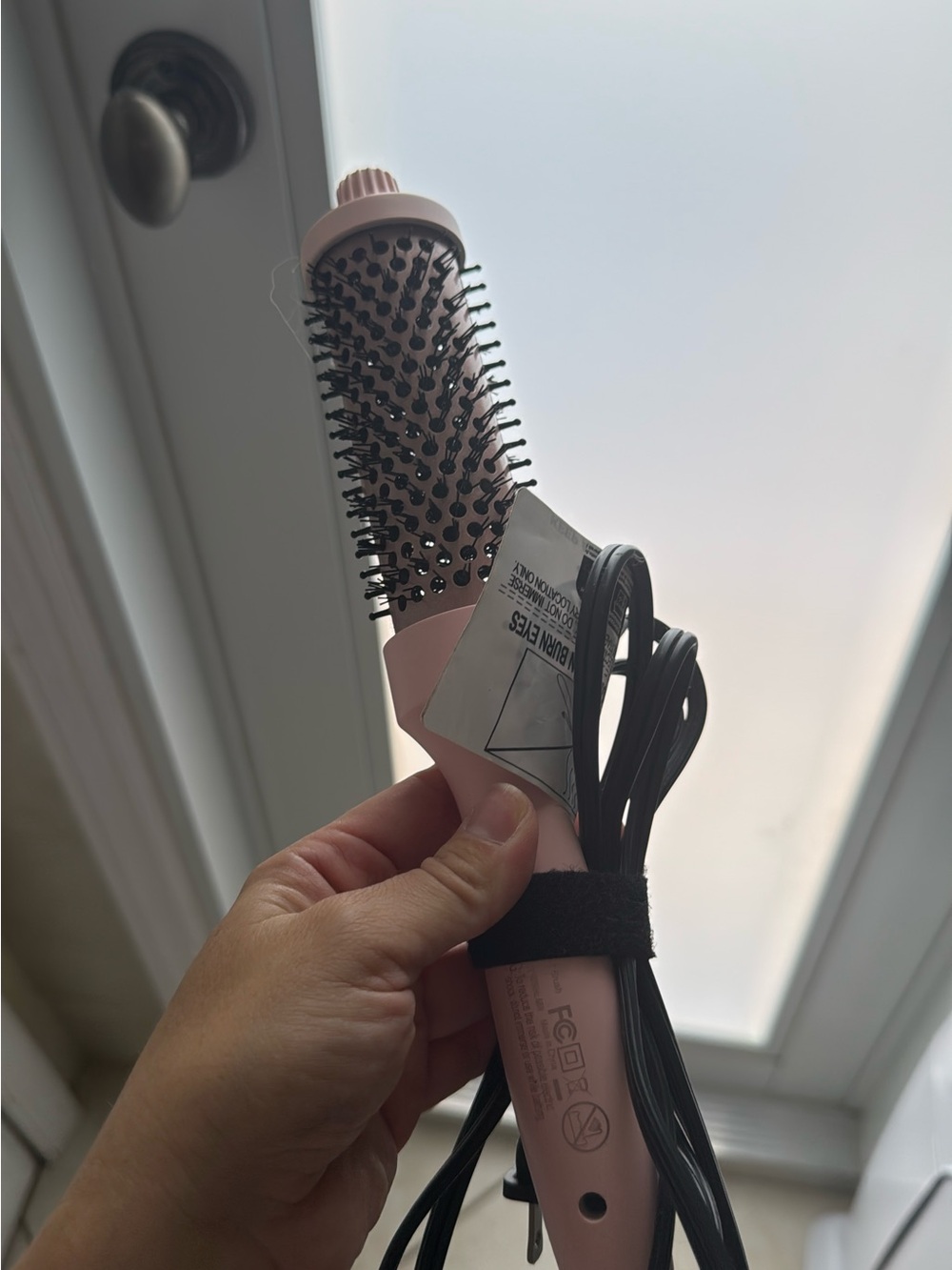 Pink Hot Air Round Brush Hair Styler